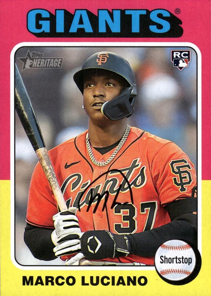 #391c Marco Luciano - San Francisco Giants - 2024 Topps Heritage Baseball
