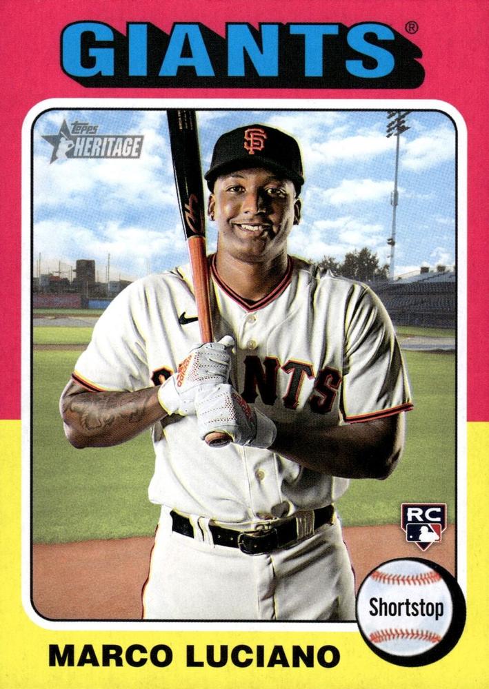 #391d Marco Luciano - San Francisco Giants - 2024 Topps Heritage Baseball