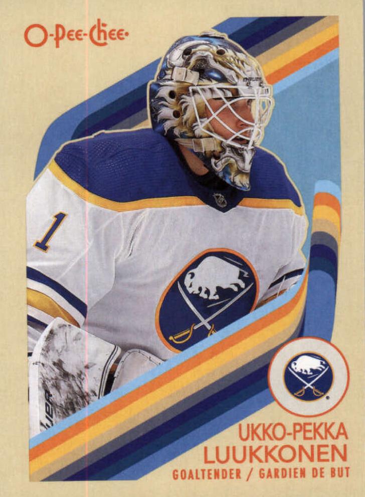 #392 Ukko-Pekka Luukkonen - Buffalo Sabres - 2023-24 O-Pee-Chee - Retro Hockey