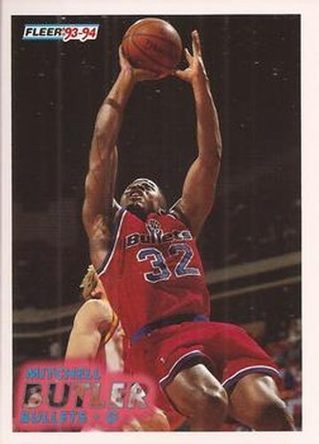 #392 Mitchell Butler - Washington Bullets - 1993-94 Fleer Basketball