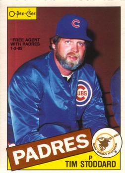 #393 Tim Stoddard - San Diego Padres - 1985 O-Pee-Chee Baseball