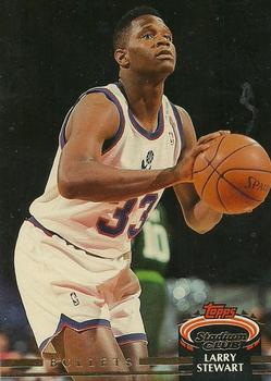 #394 Larry Stewart - Washington Bullets - 1992-93 Stadium Club Basketball