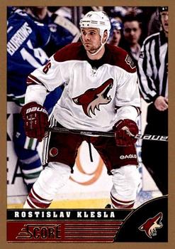 #395 Rostislav Klesla - Phoenix Coyotes - 2013-14 Score - Gold Hockey