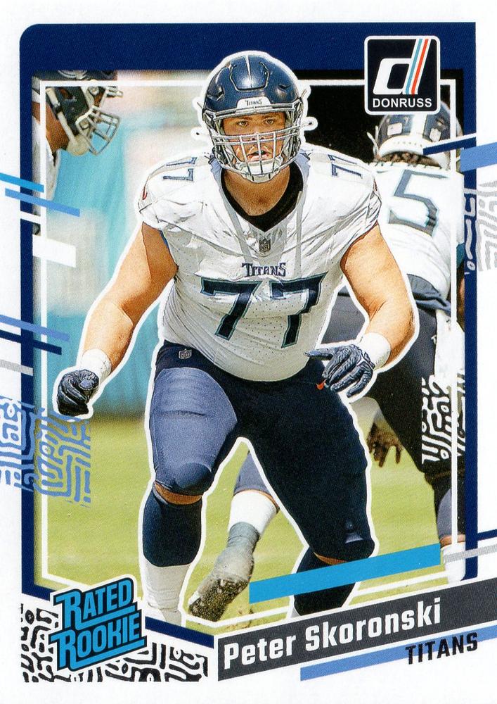#395 Peter Skoronski - Tennessee Titans - 2023 Donruss Football