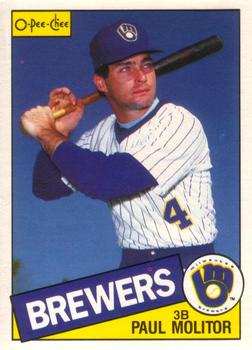#395 Paul Molitor - Milwaukee Brewers - 1985 O-Pee-Chee Baseball