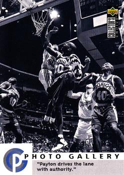 #395 Gary Payton - Seattle SuperSonics - 1995-96 Collector's Choice Basketball
