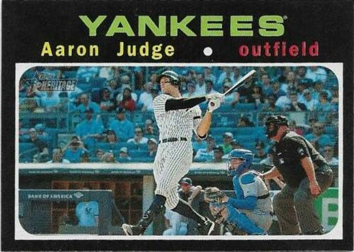 #395c Aaron Judge - New York Yankees - 2020 Topps Heritage Baseball