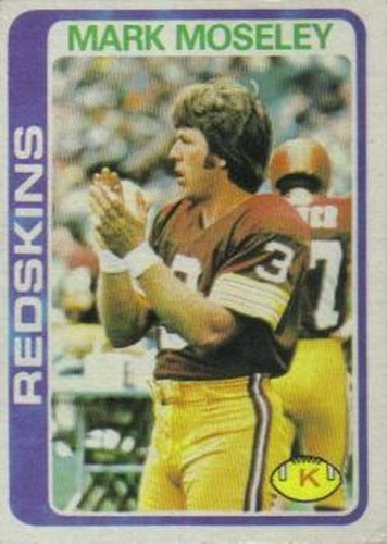 #396 Mark Moseley - Washington Redskins - 1978 Topps Football