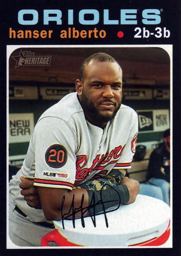 #396 Hanser Alberto - Baltimore Orioles - 2020 Topps Heritage Baseball