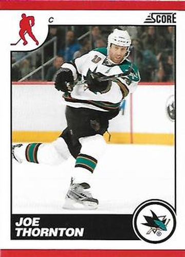 #396 Joe Thornton - San Josearks - 2010-11 Score Hockey