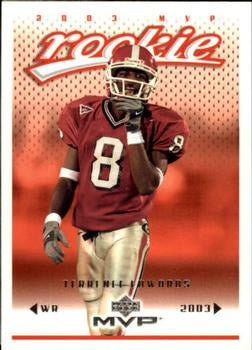 #396 Terrence Edwards - Atlanta Falcons - 2003 Upper Deck MVP Football