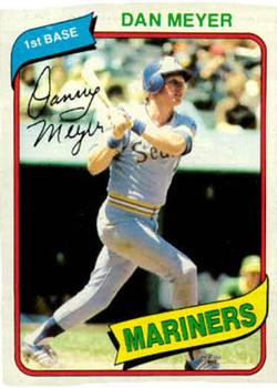 #396 Dan Meyer - Seattle Mariners - 1980 Topps Baseball
