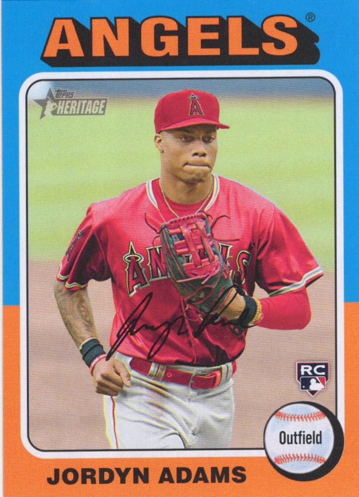 #396b Jordyn Adams - Los Angeles Angels - 2024 Topps Heritage Baseball