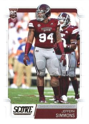 #397 Jeffery Simmons - Mississippi State Bulldogs - 2019 Score Football