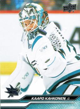 #397 Kaapo Kahkonen - San Jose Sharks -2023-24 Upper Deck Hockey