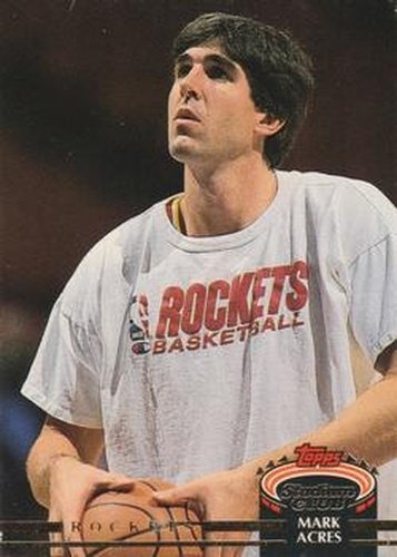 #397 Mark Acres - Houston Rockets - 1992-93 Stadium Club Basketball
