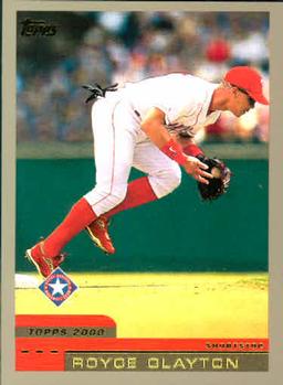 #397 Royce Clayton - Texas Rangers - 2000 Topps Baseball