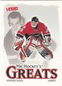 #398 Dominik Hasek - Buffalo Sabres - 2001-02 Upper Deck Victory Hockey