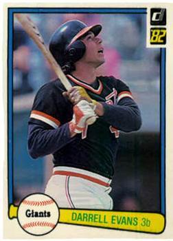 #398 Darrell Evans - San Francisco Giants - 1982 Donruss Baseball