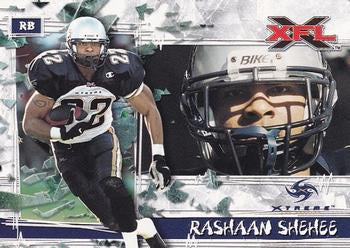 #39 Rashaan Shehee - Los Angeles Xtreme - 2001 Topps XFL Football