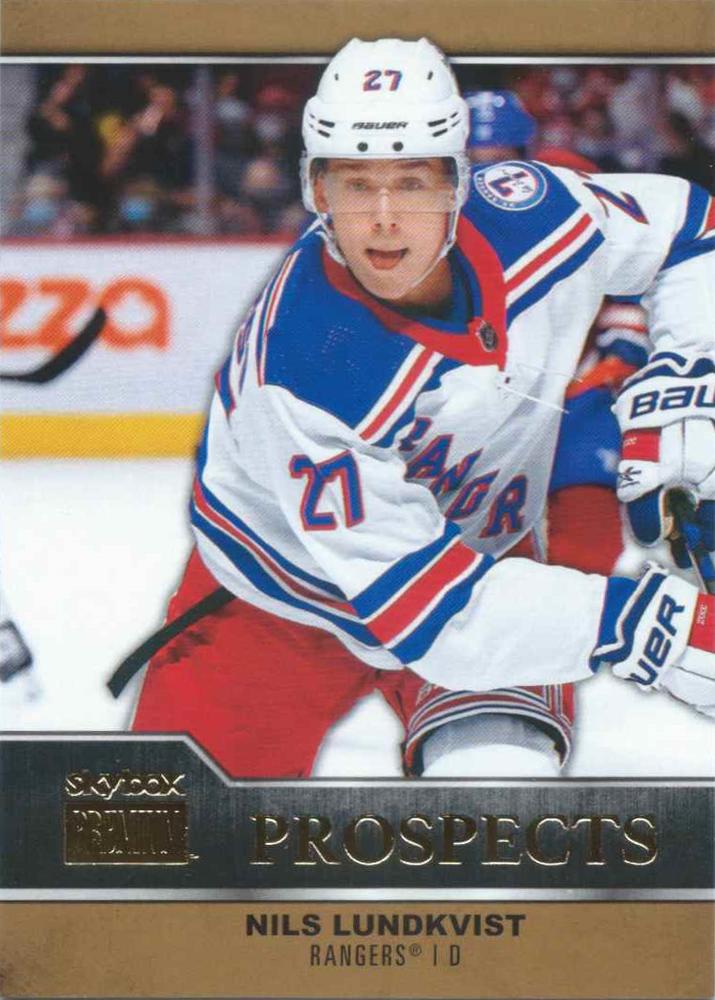 #PP-39 Nils Lundkvist - New York Rangers - 2021-22 SkyBox Metal Universe - Skybox Premium Prospects Hockey
