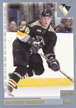 #39 Matthew Barnaby - Pittsburgh Penguins - 2000-01 O-Pee-Chee Hockey