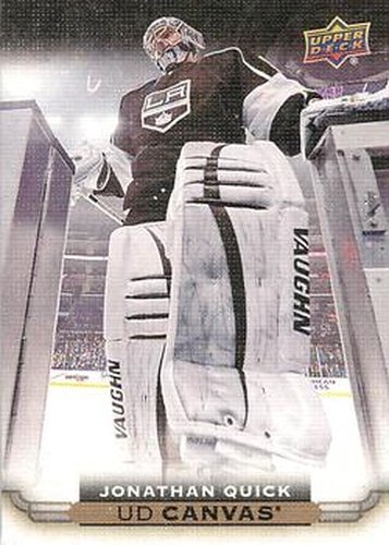 #C39 Jonathan Quick - Los Angeles Kings - 2015-16 Upper Deck - UD Canvas Hockey