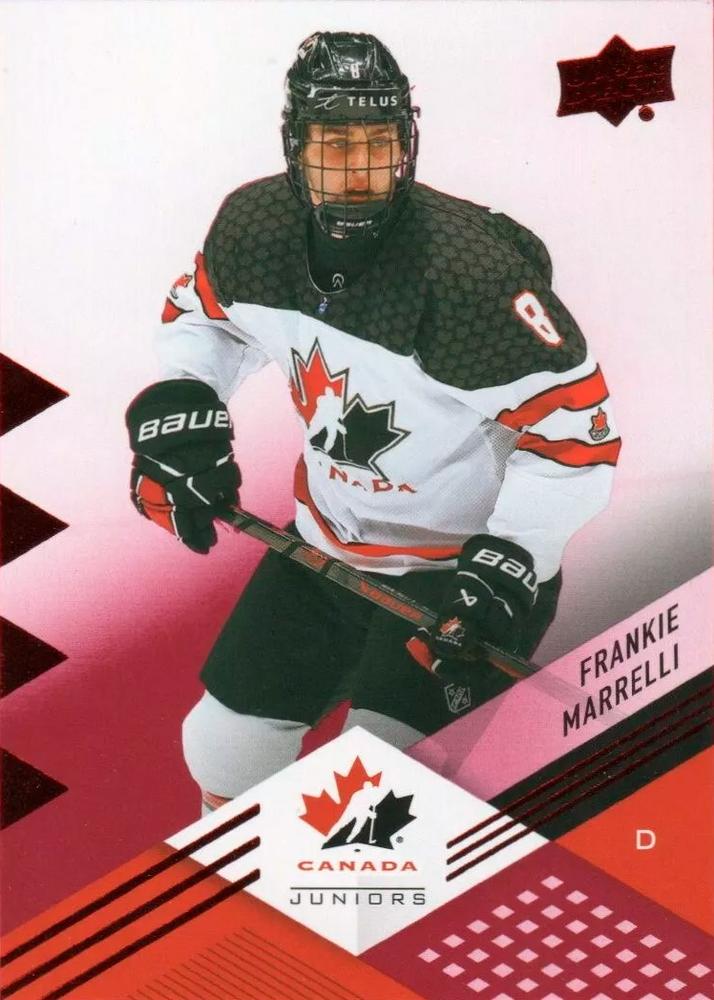 #39 Frankie Marrelli - Canada - 2024 Upper Deck Team Canada Juniors - Red Foil Hockey