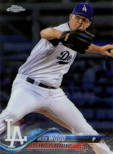 #39 Alex Wood - Los Angeles Dodgers - 2018 Topps Chrome Baseball