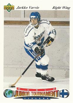 #39 Jarkko Varvio - Finland - 1991-92 Upper Deck Czech World Juniors Hockey