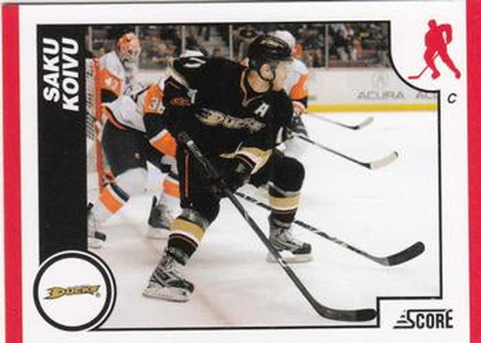 #39 Saku Koivu - Anaheim Ducks - 2010-11 Score Hockey