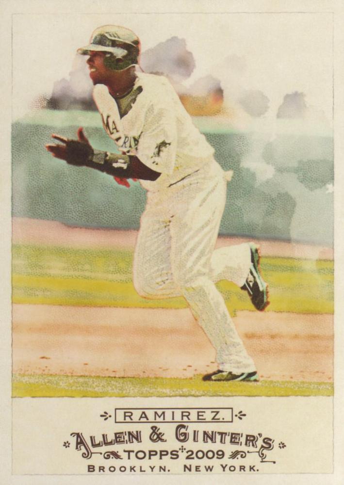#39 Hanley Ramirez - Florida Marlins - 2009 Topps Allen & Ginter Baseball