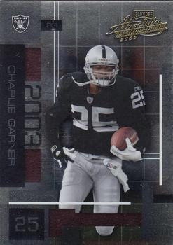 #39 Charlie Garner - Oakland Raiders - 2003 Playoff Absolute Memorabilia Football