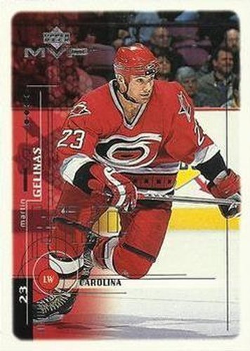 #39 Martin Gelinas - Carolina Hurricanes - 1998-99 Upper Deck MVP Hockey