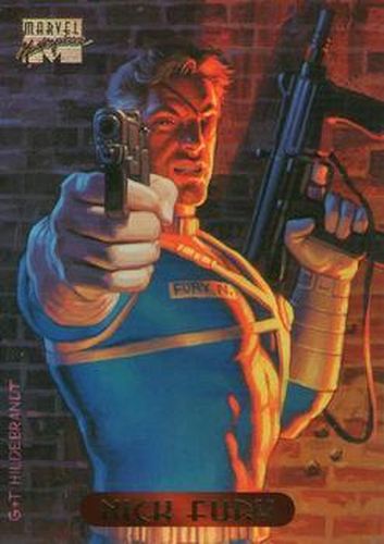 #39 Nick Fury - 1994 Fleer Marvel Masterpieces Hildebrandt Brothers