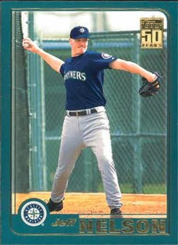 #T39 Jeff Nelson - Seattle Mariners - 2001 Topps Traded & Rookies Baseball