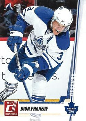 #39 Dion Phaneuf - Toronto Maple Leafs - 2010-11 Donruss Hockey