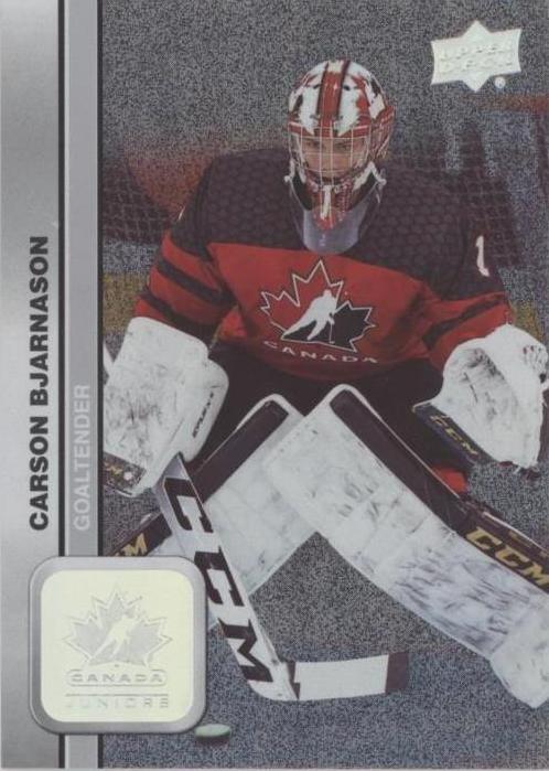 #39 Carson Bjarnason - Canada - 2023 Upper Deck Team Canada Juniors - Patterned Foilboard Hockey