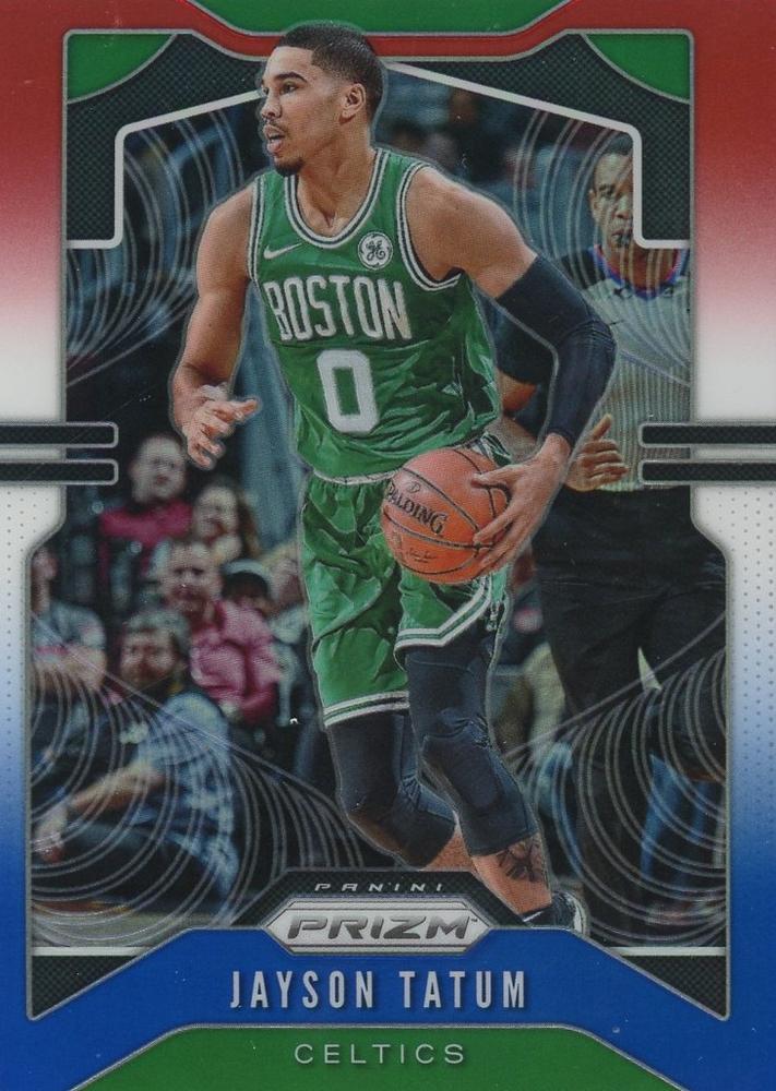 #39 Jayson Tatum - Boston Celtics - 2019-20 Panini Prizm - Prizms Red White and Blue Basketball