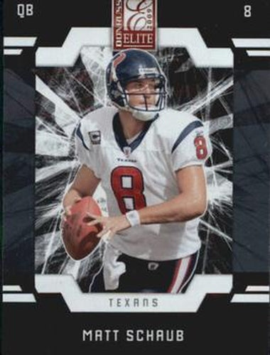 #39 Matt Schaub - Houston Texans - 2009 Donruss Elite Football