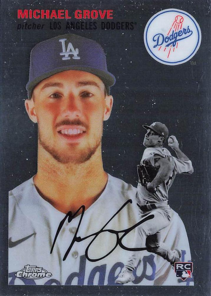 #39 Michael Grove - Los Angeles Dodgers - 2023 Topps Chrome Platinum Anniversary Baseball