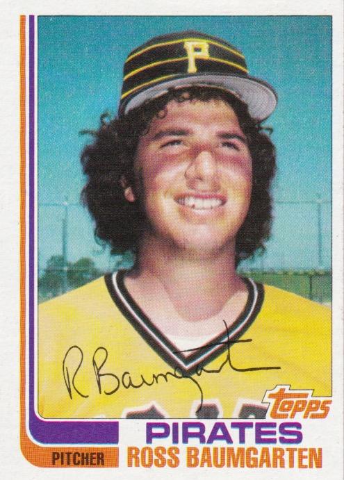 #3T Ross Baumgarten - Pittsburgh Pirates - 1982 Topps Traded Baseball