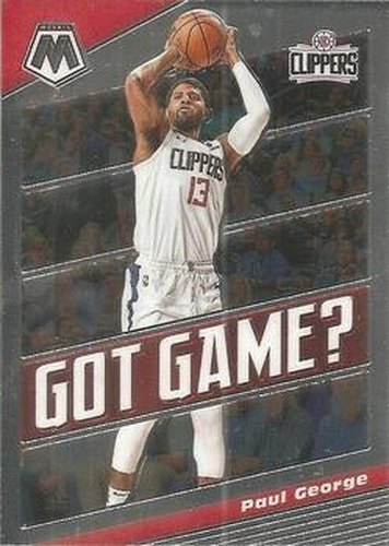 #3 Paul George - Los Angeles Clippers - 2019-20 Panini Mosaic - Got Game Basketball