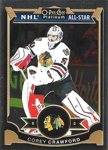 #3 Corey Crawford - Chicago Blackhawks - 2015-16 O-Pee-Chee Platinum Hockey