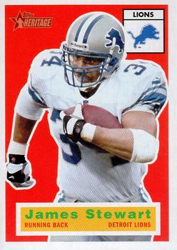 #3 James Stewart - Detroit Lions - 2001 Topps Heritage Football