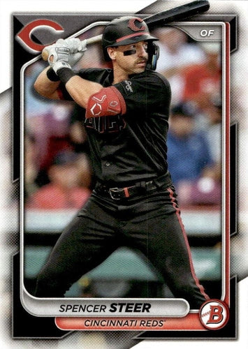 #3 Spencer Steer - Cincinnati Reds - 2024 Bowman Baseball