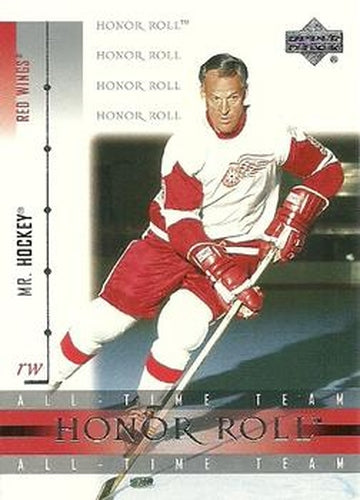 #3 Gordie Howe - Detroit Red Wings - 2001-02 Upper Deck Honor Roll Hockey