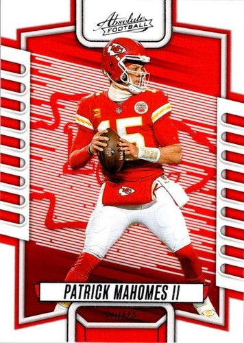 #3 Patrick Mahomes II - Kansas City Chiefs - 2023 Panini Absolute Football