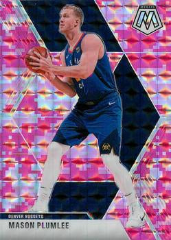 #3 Mason Plumlee - Denver Nuggets - 2019-20 Panini Mosaic - Camo Pink Basketball