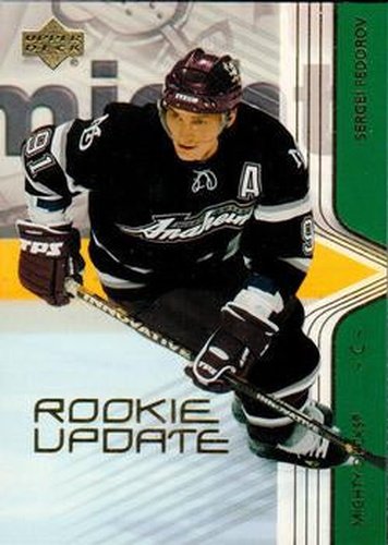#3 Sergei Fedorov - Anaheim Mighty Ducks - 2003-04 Upper Deck Rookie Update Hockey